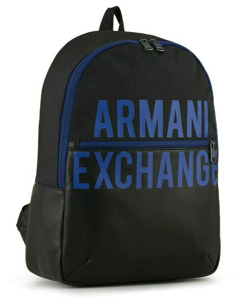 Zaino Armani Exchange Uomo Art952335 backpack nero con logo blu