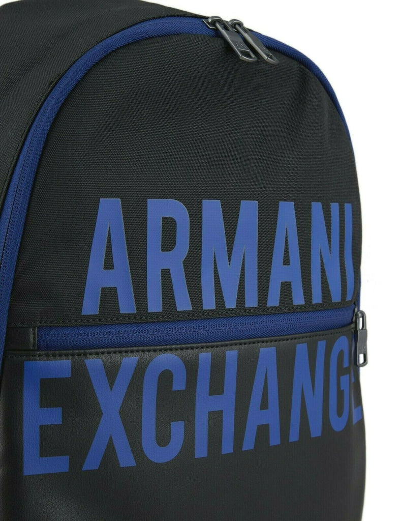 Zaino Armani Exchange Uomo Art952335 backpack nero con logo blu