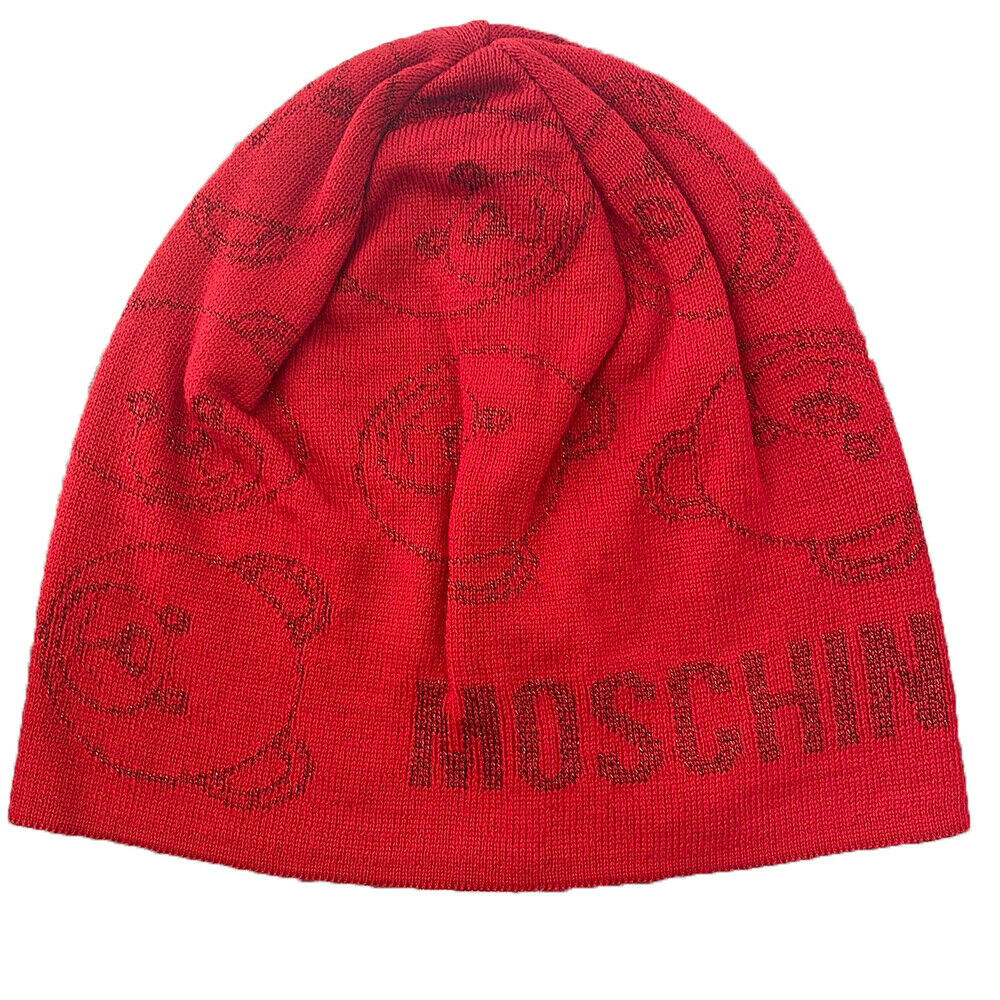 Cappello Moschino art 65225 con face teddy lurex
