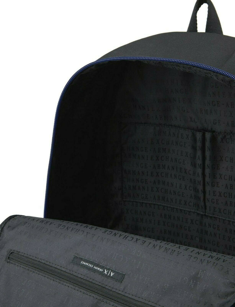 Zaino Armani Exchange Uomo Art952335 backpack nero con logo blu