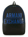 Zaino Armani Exchange Uomo Art952335 backpack nero con logo blu